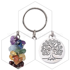 Natural Gemstone Keychain&nbsp;KEYC-JKC00163-03