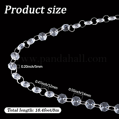 1Pc Octagon Acrylic Beaded Door Curtain&nbsp;AJEW-SP0004-27