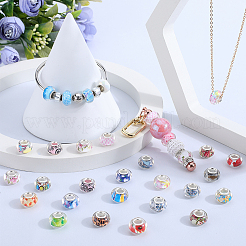 120Pcs Resin European Beads&nbsp;FIND-SP0002-05D