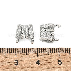 SHEGRACE Brass Micro Pave Cubic Zirconia Pendants&nbsp;XGRQ3D794-483P