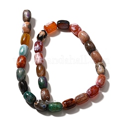 Natural Fire Crackle Agate(Dyed & Heated) Beads Strands&nbsp;G-H091-C01-01