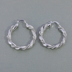 Circular Twisted Brass Hoop Earrings&nbsp;RP9346
