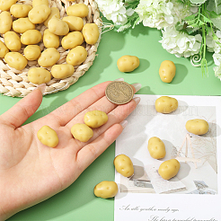 40Pcs Plastic 3D Potato Ornaments&nbsp;DJEW-CA0001-48