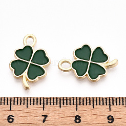 Rack Plating Alloy Enamel Pendants&nbsp;ENAM-N055-088-06LG