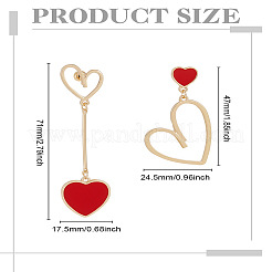 1 Pair Alloy Dangle Stud Earrings&nbsp;EJEW-LP0003-54G-01
