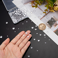 160Pcs 8 Style Cubic Zirconia Cabochons&nbsp;ZIRC-PH0001-25