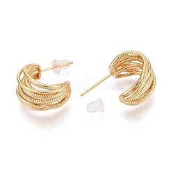 Brass Stud Earrings&nbsp;EJEW-T048-14G
