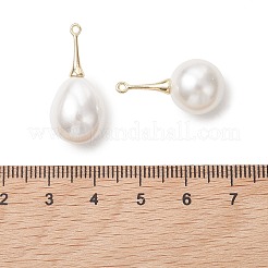 2Pcs 2 Styles Shell Pearl Pendants&nbsp;PALLOY-JF05423