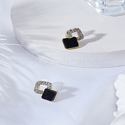 1Pair Alloy Rhinestone Stud Earrings&nbsp;EJEW-LP0008-016