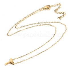 Ion Plating(IP) 304 Stainless Steel Pendant Necklaces&nbsp;NJEW-R050-01G-20