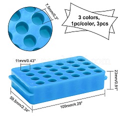 3Pcs 3 Colors 24-well PP Display Stands&nbsp;ODIS-OC0001-33