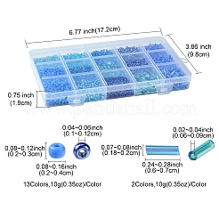 150G 15 Styles Baking Paint Glass Seed Beads&nbsp;SEED-FS0001-31A
