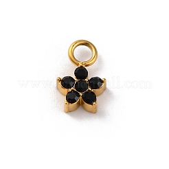 304 Stainless Steel Rhinestone Pendants&nbsp;STAS-M110-26G