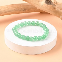 Dyed Natural Green Aventurine Beads Stretch Bracelets&nbsp;BJEW-Q305