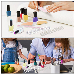 2 Sets 2 Colors Plastic False Nail Tips Color Chart&nbsp;MRMJ-PH0001-62