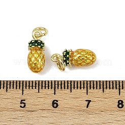 Brass Enamel Pendants&nbsp;KK-H072-18G-01