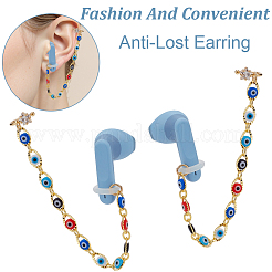 4Pcs Brass Micro Pave Clear Cubic Zirconia Cuff Earrings&nbsp;HJEW-DR00200