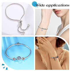 40Pcs 4 Styles Stainless Steel Beads&nbsp;STAS-ME0002-43