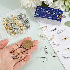 80Pcs 4 Styles 304 & 316 Stainless Steel Earring Hooks&nbsp;STAS-SC0009-21