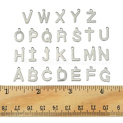 200Pcs 26 Style 201 Stainless Steel Charms&nbsp;STAS-FS0001-44