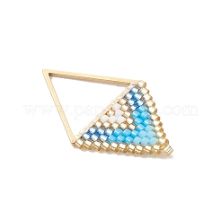 MIYUKI Glass Seed Beaded Pendants&nbsp;PALLOY-MZ01271-01