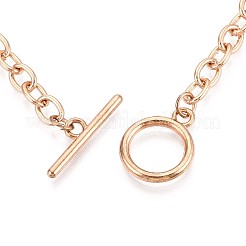 201 Stainless Steel Cable Chain Bracelets for Men Women&nbsp;BJEW-N036-01G