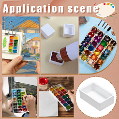 100Pcs Plastic Empty Watercolor Paint Pans&nbsp;AJEW-PH0006-26B