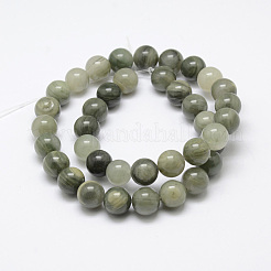 Natural Green Rutilated Quartz Beads Strands&nbsp;X-G-P325-03-8mm