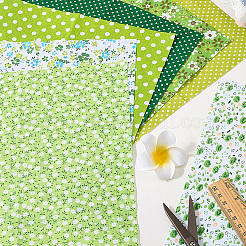 7Pcs Printed Cotton Fabric&nbsp;DIY-CY0002-16B