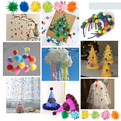 300Pcs Faux Fox Fur Soft Pompom Ball&nbsp;DIY-OC0013-89