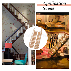 2Pcs 2 Styles Wooden Ladder Miniature Ornaments&nbsp;AJEW-DC0003-52