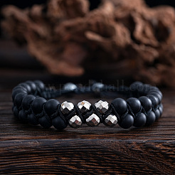 Glass Round Beads Braided Bead Bracelets&nbsp;EU5964