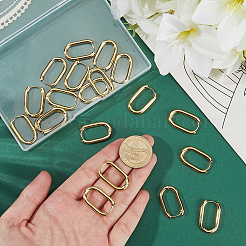 10 Pairs 202 Stainless Steel Huggie Oval Hoop Earrings&nbsp;EJEW-BBC0002-23G