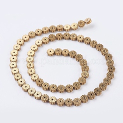 PVD Vacuum Plating Electroplate Non-magnetic Synthetic Hematite Beads Strands&nbsp;G-F534-H02