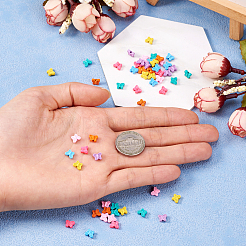 56Pcs 7 Colors Spray Painted Alloy Beads&nbsp;FIND-TA0002-99