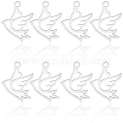 20Pcs 201 Stainless Steel Pendants&nbsp;STAS-BBC0008-03