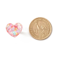 3D Resin Heart with Star Adjustable Ring&nbsp;RJEW-JR00457