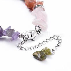 Chip Natural & Synthetic Mixed Stone Bracelets&nbsp;BJEW-JB04394