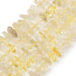 Heated Natural Lemon Quartz Beads Strands&nbsp;GG-CBA3A44-B04-01
