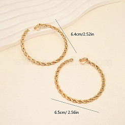 Twist 304 Stainless Steel Clip-on Earrings for Women&nbsp;GL5148