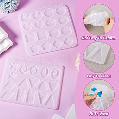 2Pcs 2 Styles DIY Geometrical Pendant Silicone Molds&nbsp;SIMO-TA0001-09
