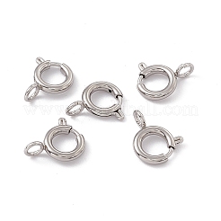 Non-Tarnish 201 Stainless Steel Spring Ring Clasps&nbsp;STAS-J401-LD022-8