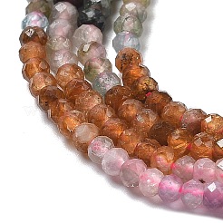 Gradient Color Natural Colorful Tourmaline Beads Strands&nbsp;G-P556-A02-01