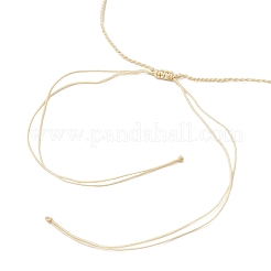 Adjustable Dyed Natural Malaysia Jade & Cat Eye Round Beaded Braided Necklaces&nbsp;NJEW-JN05325