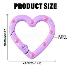 10Pcs Spray Painted Alloy Spring Gate Rings&nbsp;FIND-YW0008-92