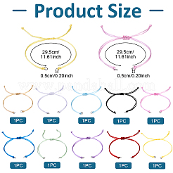 10Pcs Nylon Thread Bracelets Making&nbsp;BJEW-YW00010