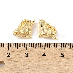 Brass Micro Pave Cubic Zirconia Pendants&nbsp;KK-Q816-26G