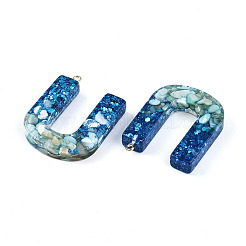 Transparent Epoxy Resin Pendants&nbsp;CRES-YW0002-11U