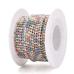 Iron & ABS Plastic Imitation Pearl Tennis Chains&nbsp;CH-Q006-01A-05