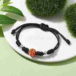 Adjustable Nylon Thread Braided Bead Bracelets&nbsp;BJEW-JB10079-01